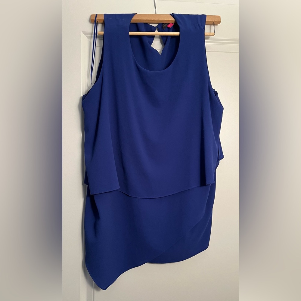 Royal Blue Layered Top Vince Camuto 2X